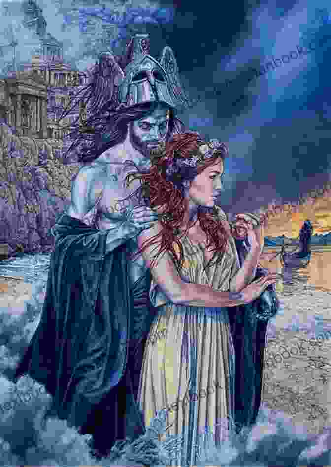 A Majestic Depiction Of Hades And Persephone, Their Forms Intertwined In A Divine Embrace Amidst A Haunting Underworld Landscape. A Touch Of Malice (Hades X Persephone 3)