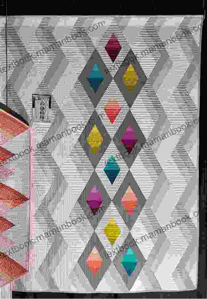 A Modern Broken Diamonds Quilt Featuring Bold Colors And Geometric Patterns Broken Diamonds Quilt Patterns Jeanne Throgmorton