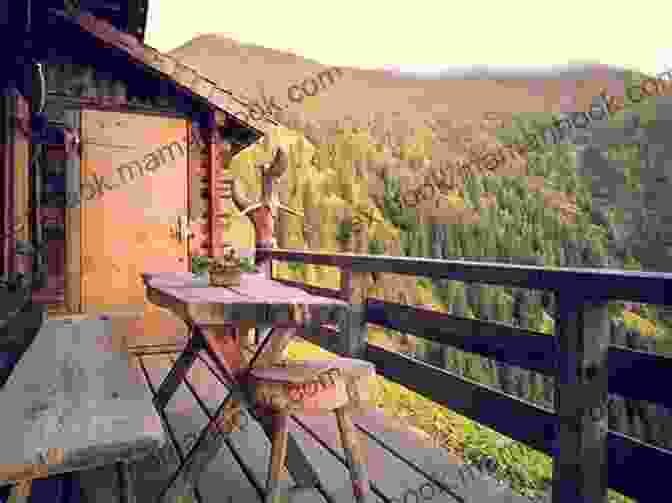 A Person Sitting On A Balcony Overlooking A Lush Green Forest, Enjoying A Cup Of Coffee And The Peaceful Sounds Of Nature. The Little Of Living Small