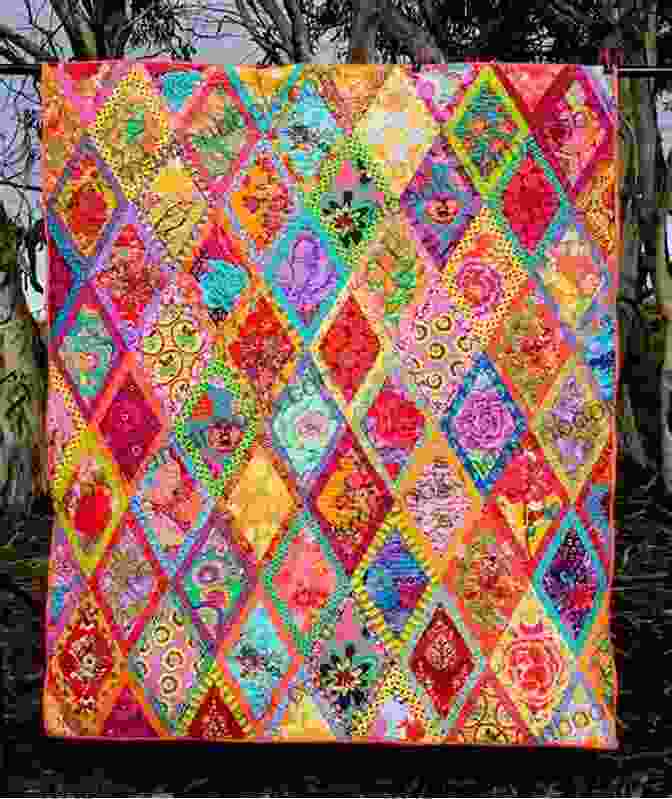 A Quilt Made From A Broken Diamonds Pattern, Featuring A Vibrant And Colorful Design Broken Diamonds Quilt Patterns Jeanne Throgmorton