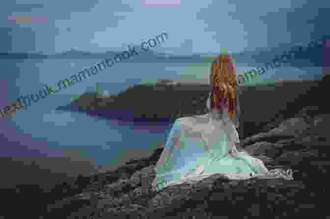 A Woman Sitting On The Edge Of A Cliff, Looking Out Over The Ocean. She Is Dressed In A Flowing White Dress And Her Hair Is Blowing In The Wind. Her OutSpoken Lips: A Collection Of Poems Through The Eyes Of A Woman Pushed To The Edge Part I