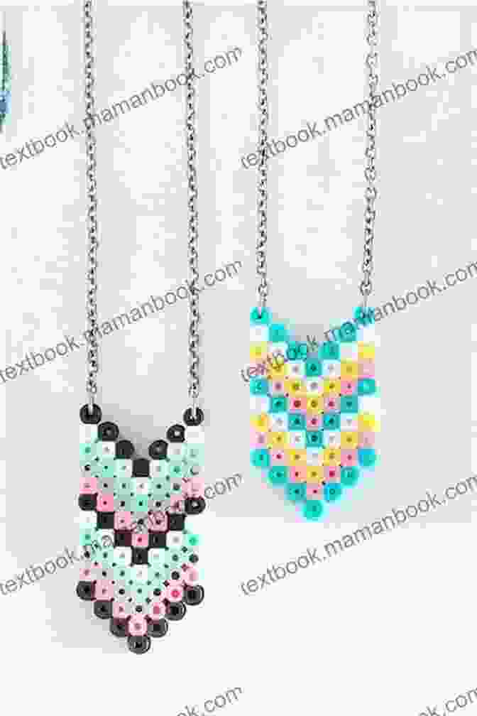 Beaded Necklace Made With Perler Beads Pixel Craft With Perler Beads: More Than 50 Super Cool Patterns: Patterns For Hama Perler Pyssla Nabbi And Melty Beads