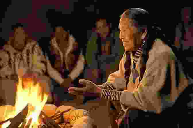 Native American Elder Sharing A Crazy Man Story The Trail To Crazy Man: Stories